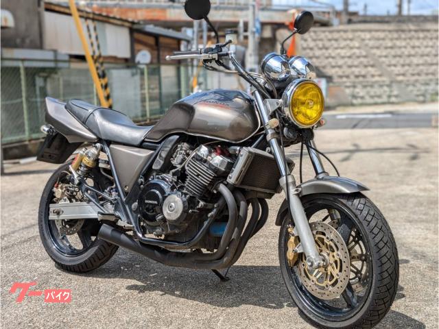 ＣＢ４００Ｓｕｐｅｒ　Ｆｏｕｒ　ＮＣ３１　バージョンＳ　ショート菅　マーシャル　黄色レンズ　アップハン　ガンメタ　ＶｅｒＳ