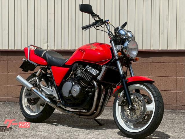 ＣＢ４００Ｓｕｐｅｒ　Ｆｏｕｒ　ＮＣ３１　赤　アップハンドル　社外マフラー　白ホイール　ネイキッド　レッド　アップハン