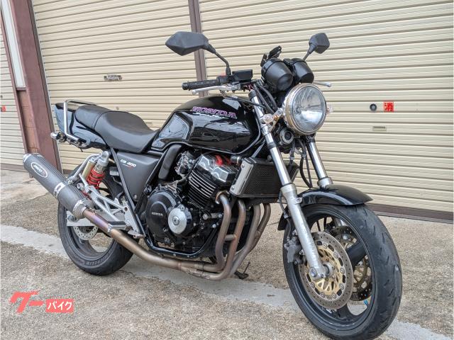 ＣＢ４００Ｓｕｐｅｒ　Ｆｏｕｒ　ＮＣ３１　バージョンＲ　黒　ブラック　ＢＥＥＴ　ナサート　社外　マフラー　スーフォア　ネイキッド