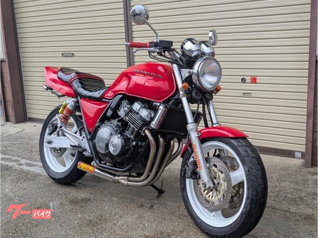 ＣＢ４００Ｓｕｐｅｒ　Ｆｏｕｒ　ＮＣ３１　レッド　社外　マフラー　ショート管　社外　リアサス　白ホイール　タックロール　エナメル