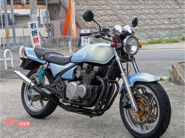 ＺＥＰＨＹＲ５５０　ゼファー５５０　ＺＲ５５０Ｂ　水色　社外　４−２−１　マフラー　リアサス　軽スロ　Ｘホルダー　ワイヤー　ＵＳＢ