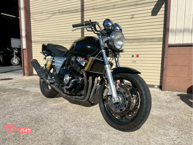 保証プラン選択可能♪　ＣＢ４００Ｓｕｐｅｒ　Ｆｏｕｒ　ＮＣ３１　バージョンＳ　黒　社外　マフラー　コンドル　アルミサイドカバー