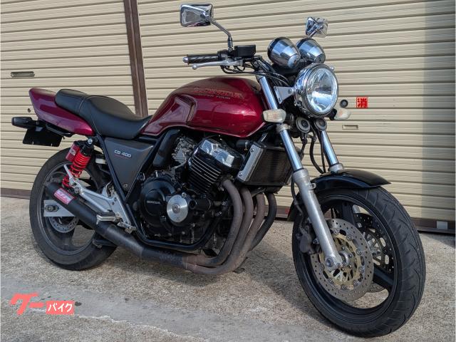 保証プラン選択可能！ＣＢ４００Ｓｕｐｅｒ　Ｆｏｕｒ　ＮＣ３１　後期　ワインレッド　社外　マフラー　モリワキ　リアサス　ＥＴＣ