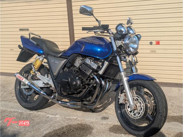ＣＢ４００Ｓｕｐｅｒ　Ｆｏｕｒ　ＮＣ３１　車検整備付き　青　ブルー　社外　マフラー　ぴよぴよバイザー　タンデムバー　スーパーフォア