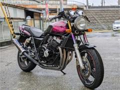 ホンダ　ＣＢ４００Ｓｕｐｅｒ　Ｆｏｕｒ　ＮＣ３１　ヨシムラマフラー　タンデムバ　カスタムペイント　赤ラップ　赤紫　カスタム車　ネイキッド