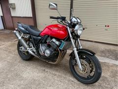 ホンダ　ＣＢ４００Ｓｕｐｅｒ　Ｆｏｕｒ　ＮＣ３１　赤　黒　油圧クラッチ　ステアリングダンパー　社外マフラー　スーフォア　ネイキッド　車検付