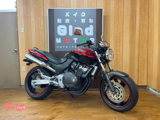 ＨＯＲＮＥＴ　ＤＸ　２００６年モデル　キャンディブレイジングレッド×ブラック　社外品レバー　エンジンスライダー　社外Ｆフェンダー