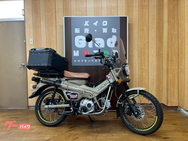 ＣＴ１２５ハンターカブ　ＳＰ忠男　ＰＵＲＥＳＰＯＲＴ　カーボンマフラー　センターキャリア　大型ハードトップケース　大型スクリーン付