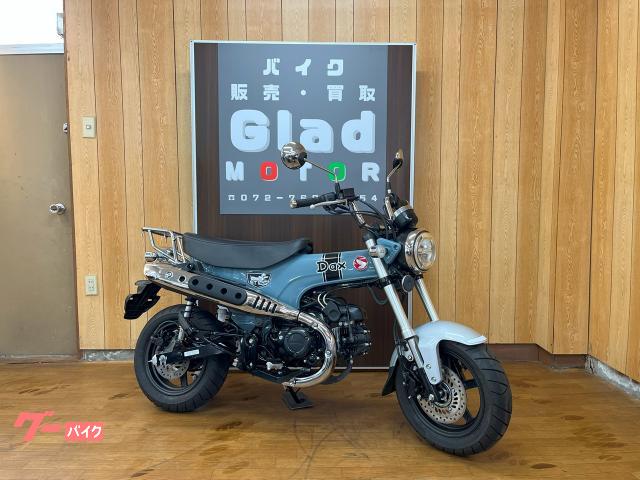 ダックス１２５　１オーナー車　２０２３年モデル　ＡＢＳ　フルノーマル　パールカデットグレー　リアキャリア　ヘルメットホルダー付き