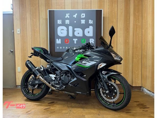 Ｎｉｎｊａ　２５０　ダブルアールズＳＳ－ＯＶＡＬ　Ｆ－ＢＬＡＣＫチタンマフラー　ロングスクリーン　フェンダーレス　ＥＴＣ　純正キー