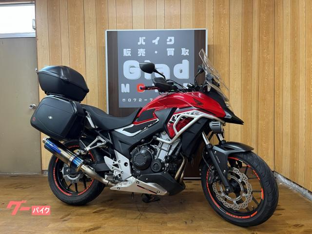 400X TSR チタンスリップオンマフラー LEDフォグランプ グリップヒーター ETC ホンダトップボックス サイドパニア