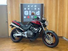 ホンダ　ＨＯＲＮＥＴ　ＤＸ　２００６年モデル　キャンディブレイジングレッド×ブラック　社外品レバー　エンジンスライダー　社外Ｆフェンダー