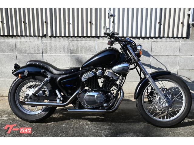 ヤマハ XV250ビラーゴ ブラックカスタム社外シートマフラーテール