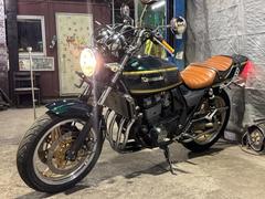 カワサキ　ＺＲＸ４００　フルカスタム　ファイターゼロ手曲げ　マーシャルヘッドライト　タックロールシート　ファッションタンデムバー　カスタム多