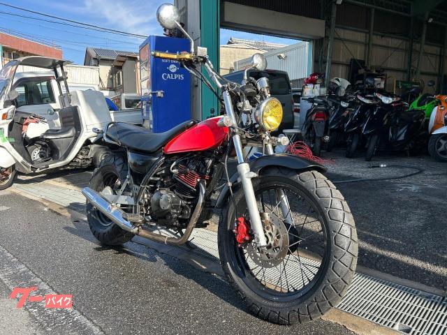 バンバン２００　ハリケーンハンドル　調整式レバー　社外マフラー　キャブ車