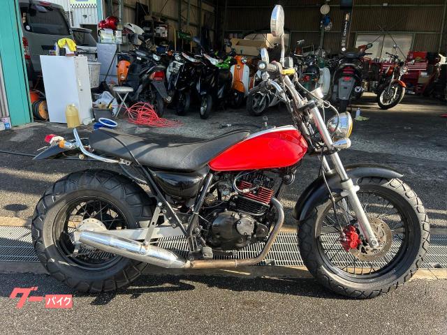 スズキ バンバン200 ハリケーンハンドル 調整式レバー 社外マフラー
