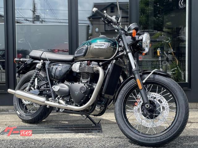 ボンネビルＴ１００　コンペティショングリーン／アイアンストーン　登録済み未走行車