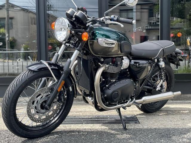 ボンネビルT100 コンペティショングリーン／アイアンストーン 登録済み未走行車