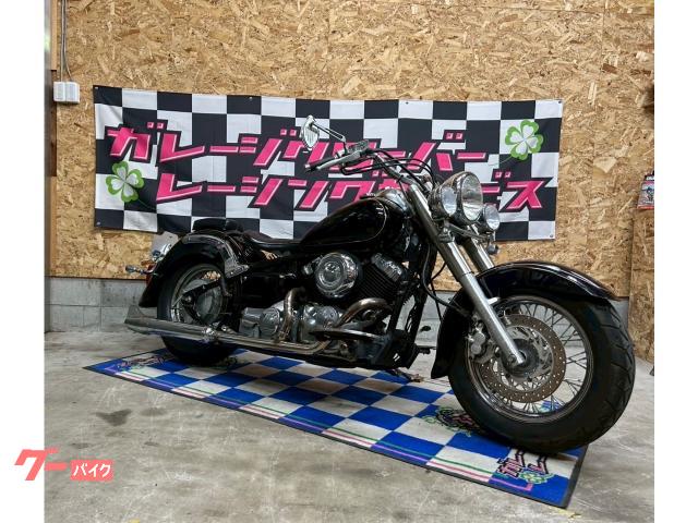 ドラッグスター４００クラシック　４ＴＲ　フィッシュテールマフラー　オールドクラシック　フォグランプ　ミラーウィンカー