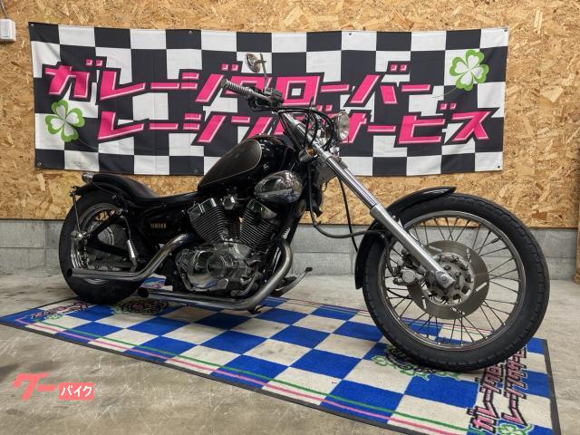 ＸＶ２５０ビラーゴ　トリプルツリー　スラッシュマフラー　フラットフェンダー　リジットサス　スムースシート