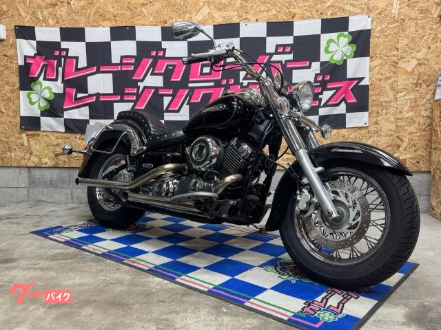 ドラッグスター４００クラシック　スラッシュマフラー　コブラシート　キャブ最終モデル　２年車検付　整備＆保証付