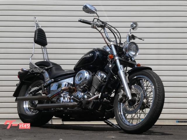 ドラッグスター４００　燃料計付きモデル　ＶＨ０１Ｊ　シーシーバー　スラッシュカットマフラー　サイドバックステー　一か月保証
