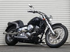 ヤマハ　ドラッグスター４００　スラッシュカットマフラー　レイクステム　ロー＆ロング　一か月保証　新規車検二年付