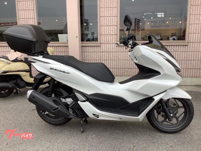 ＰＣＸ１６０　純正キャリアボックス　グリップヒーター　ＫＦ４７型　ＡＢＳ　スペアキー　ＵＳＢ電源　パールジャスミンホワイト