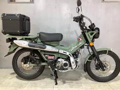 ホンダ　ＣＴ１２５ハンターカブ　ＡＢＳ　ＪＡ６５型　２０２３年モデル　リアボックス付　キャリア　スペアキーあり　パールオーガニックグリーン