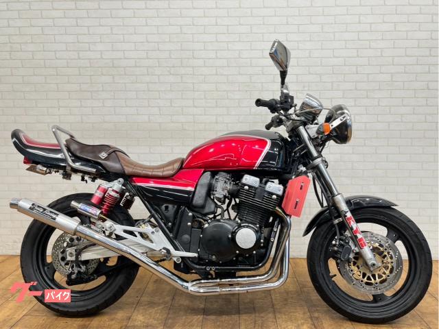 ＧＳＸ４００インパルス　プリティーレーシングマフラー　カスタムＲサス　タンデムバー　タックロールシート
