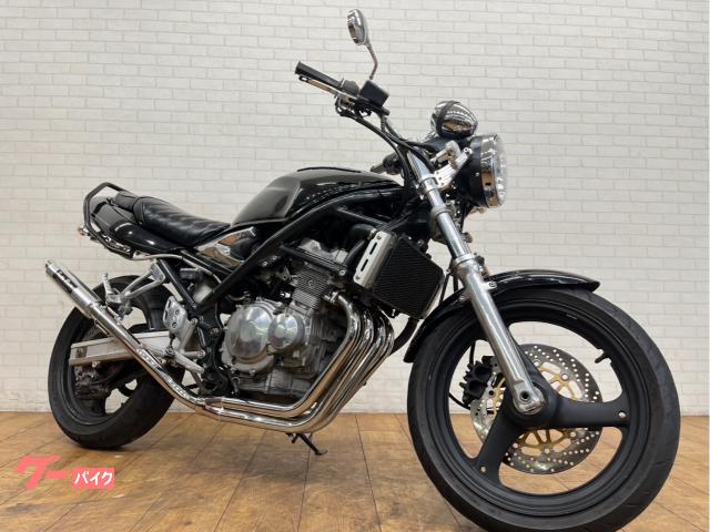 Ｂａｎｄｉｔ２５０　プリティーレーシングマフラー　タックロールシート　カスタムハンドル　タンデムバー