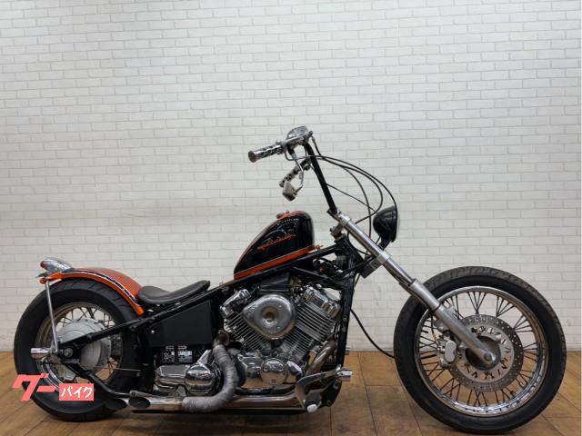 ヤマハ ドラッグスター400 社外マフラー カスタムハンドル