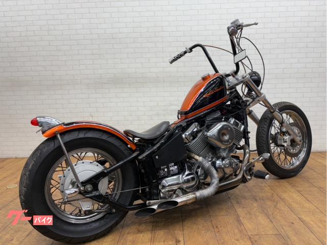 ヤマハ ドラッグスター400 社外マフラー カスタムハンドル