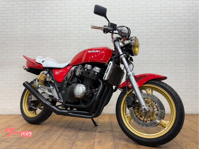 ＧＳＸ４００インパルス　ショート管　マーシャルヘッドライト　カスタムハンドル　タックロールシート