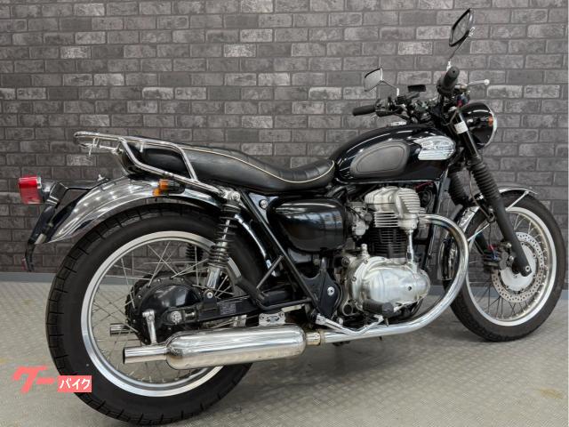 カワサキ W400 社外マフラー&キャリア ツーリングなどに カワサキ W400 社外マフラー Rキャリア カスタムハンドル