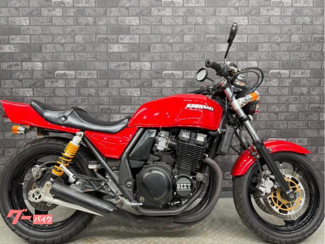 36　　ショート管　赤 カワサキ ZRX400 ショート管 マーシャルヘッドライト カスタム