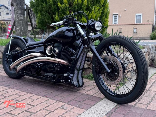 ドラッグスター４００　ＢＬＡＣＫ　ニューロッド　フルカスタム　２１インチホイール搭載