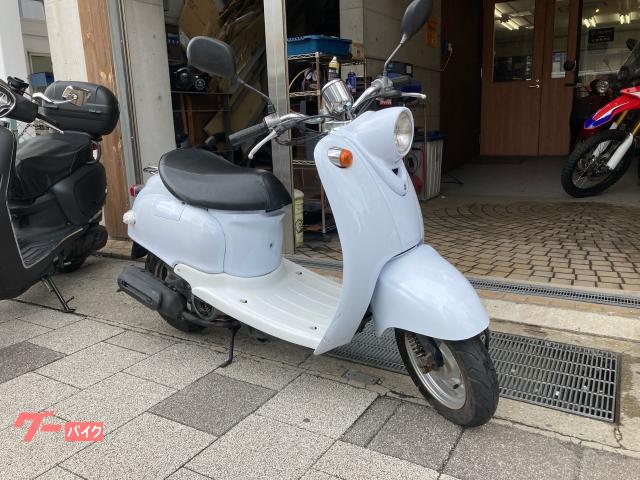 YAMAHA 2st VINOビーノ　ホワイトスカイブルー セル始動　速く好調 　シート　プラグ等新品交換 他等お金かけ多数交換 納車整備点検済み 登録後すぐ乗り出せます。直接引き渡し　配送手配も可　SA10J　５AU　４JP　原付 美車 YAMAHA 2st VINOビーノ希少カラーダークブルーメタリック セル