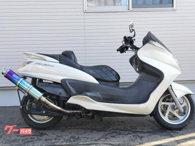 ヤマハ グランドマジェスティ250 ハンドル マフラーカスタム