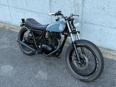 カワサキ　２５０ＴＲ　オリジナルＮＥＷペイント　ビンテージブルー　ボバースタイル　弊社製作カスタム　整備／自賠責１年付