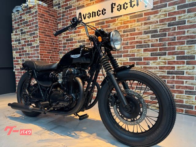 カワサキ W650 フルカスタム ビンテージタイヤ新品 前後ショート