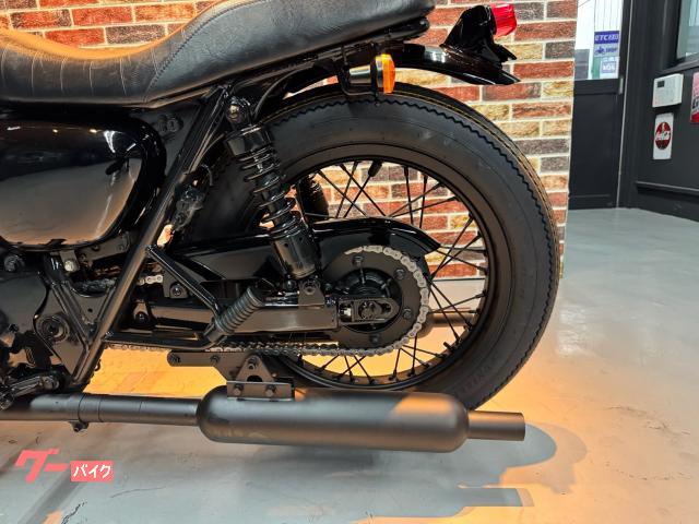 カワサキ W650 フルカスタム ビンテージタイヤ新品 前後ショート