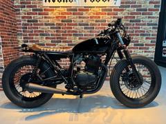 ホンダ　ＣＢ４００ＳＳ　フルカスタム　ビンテージタイヤ　フラットシート　リアショートフェンダー　ブラックアウト　車検２年付き