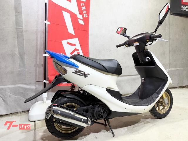 ホンダ ライブDio ZX 青スケルトンリアスポイラー バッテリー新品