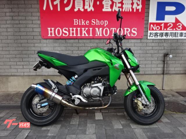 Ｚ１２５ＰＲＯ　ＷＲＳマフラー　ナイトロンリヤショック　バックステップ　Ｆブレーキブレンボキャリパー他