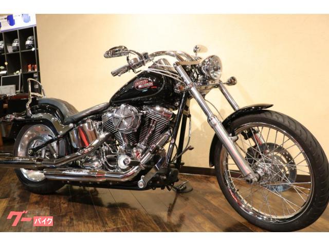 ＦＸＳＴＣ　ソフテイルカスタム　社外マフラー　サイドバック付き