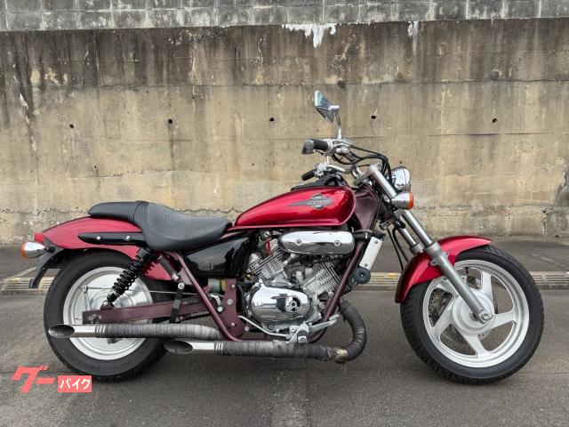 V−TWIN MAGNA 前後タイヤ新品 チェーン新品 社外マフラー