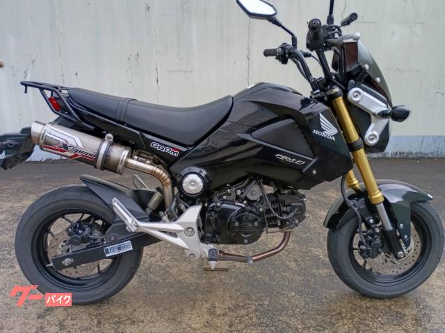 グロム マフラー ショートスクリーン クラッチレバー社外 リアキャリア付き プラグ新品