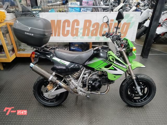カワサキ KSR110 ステンカーボンフルエキマフラー SHADリア