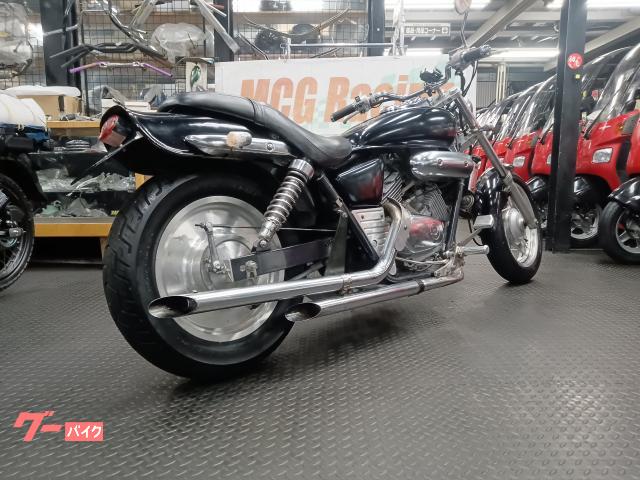 マグナ 250 バイク スラッシュカットマフラー ガレージT F マグナ250